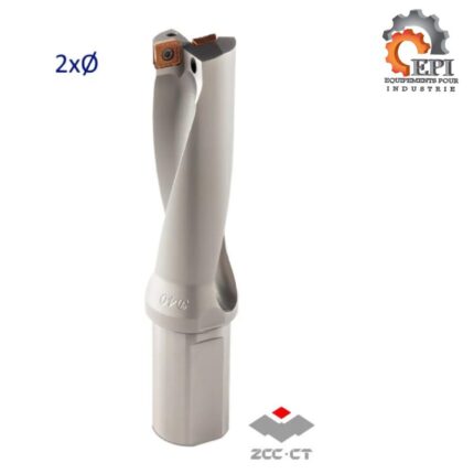 Foret à plaquettes ZSD02 2xØ ZCC-CT