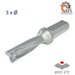 Foret à plaquettes ZSD03 3xØ ZCC-CT