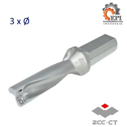Foret à plaquettes ZSD03 3xØ ZCC-CT