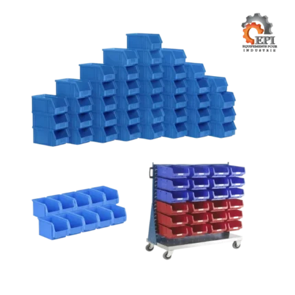 Bac à Bec de Stockage Bleu T1/T2/T3 | Rangement Atelier - Epi Industrie