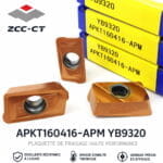 Plaquette de fraisage APKT160416-YB9320 ZCC-CT