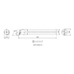 Porte-outil de tournage intérieur AKKO A40T SVQCR 16 – Compatible plaquettes VBMT 1604 – Image 2