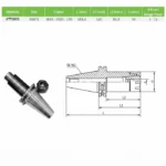 Mandrin Porte Pince SK40 ER20-100 pour fraiseuse CNC – DIN 69871