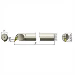 Porte-outil de tournage intérieur AKKO A40T SVQCR 16 – Compatible plaquettes VBMT 1604