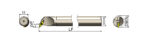 Porte-outil de tournage intérieur AKKO A40T SVQCR 16 – Compatible plaquettes VBMT 1604 – Image 3